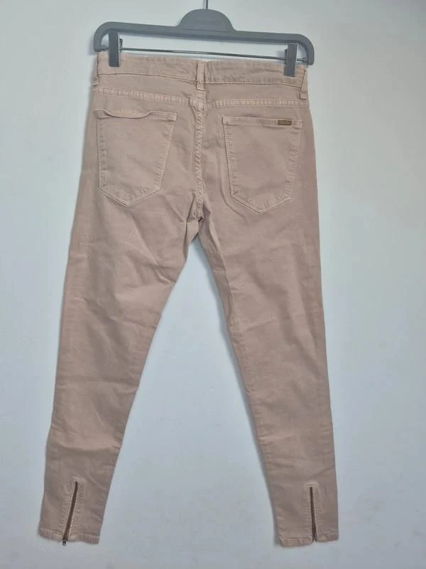 Zara Powder Pink Slim Fit Zipped Jean – photo 2